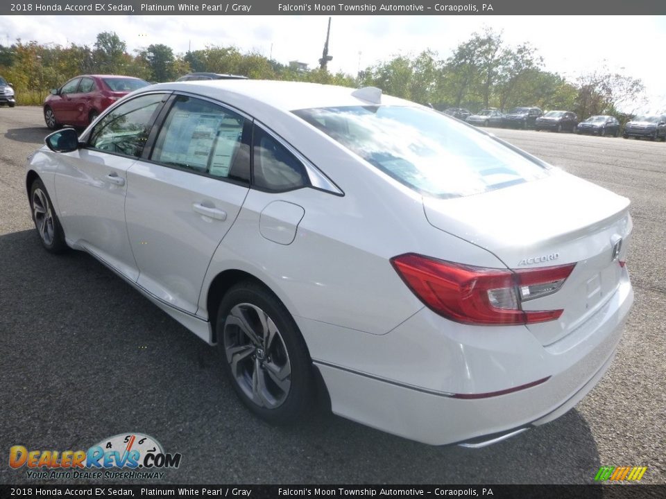 2018 Honda Accord EX Sedan Platinum White Pearl / Gray Photo #2
