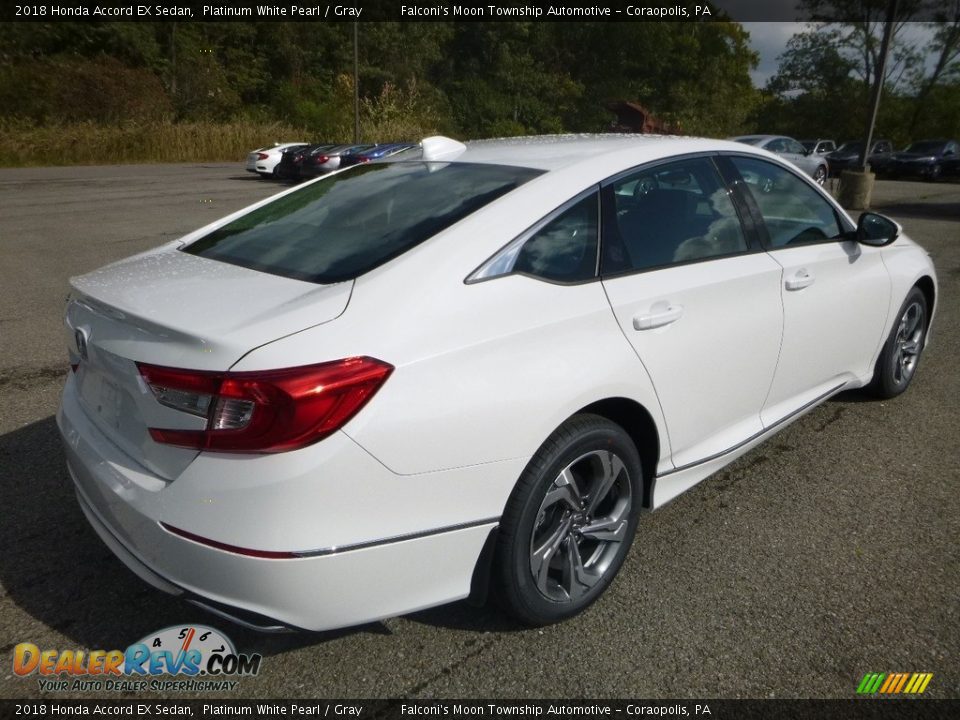 2018 Honda Accord EX Sedan Platinum White Pearl / Gray Photo #4