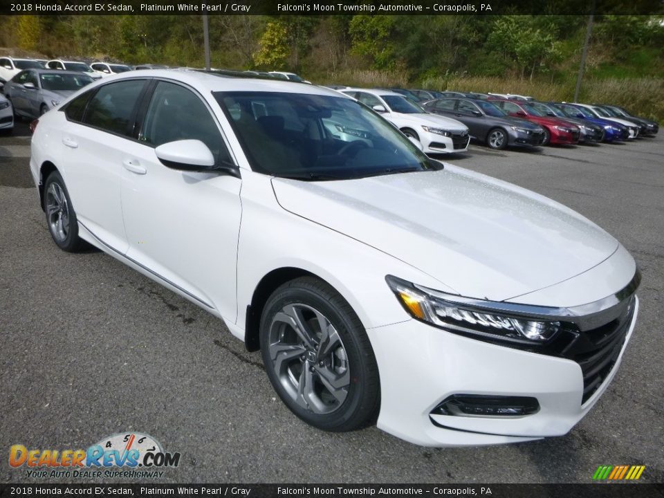 2018 Honda Accord EX Sedan Platinum White Pearl / Gray Photo #5