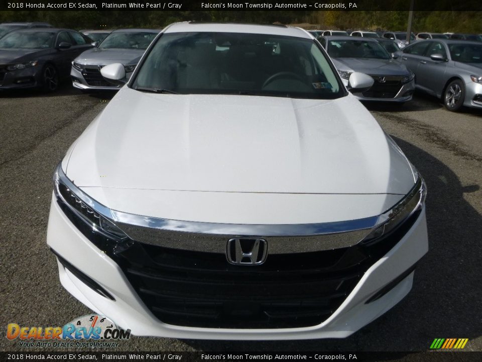 2018 Honda Accord EX Sedan Platinum White Pearl / Gray Photo #6