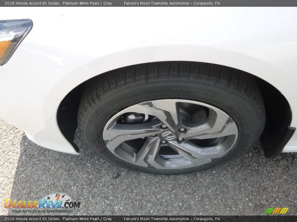 2018 Honda Accord EX Sedan Platinum White Pearl / Gray Photo #7