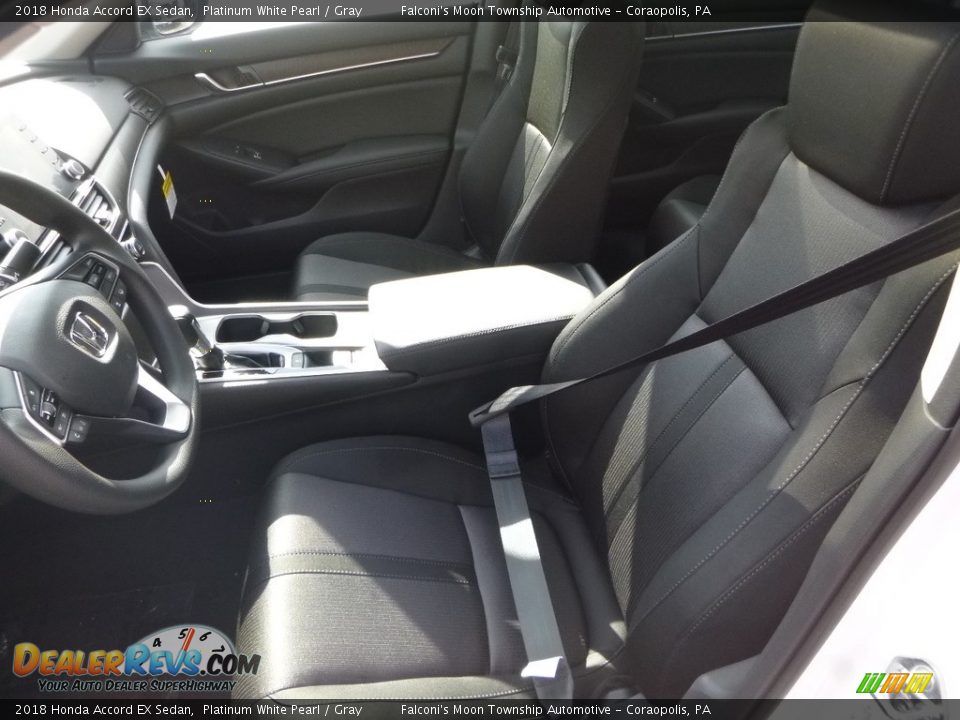2018 Honda Accord EX Sedan Platinum White Pearl / Gray Photo #8