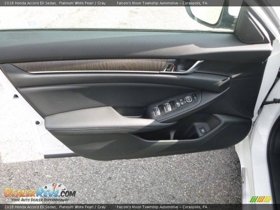 2018 Honda Accord EX Sedan Platinum White Pearl / Gray Photo #11