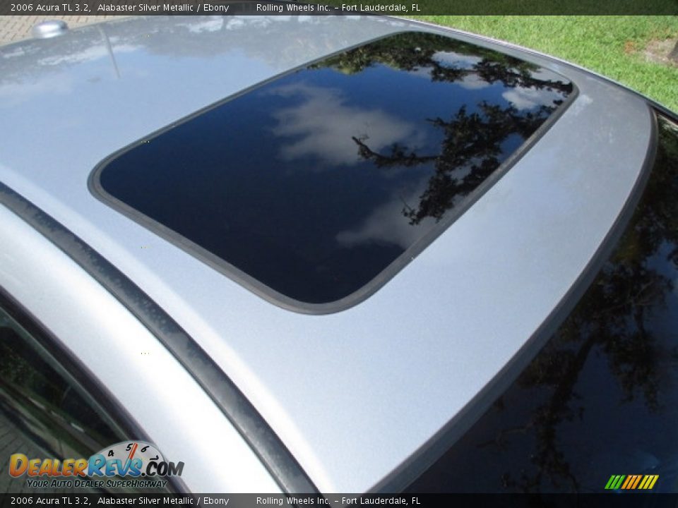 2006 Acura TL 3.2 Alabaster Silver Metallic / Ebony Photo #27