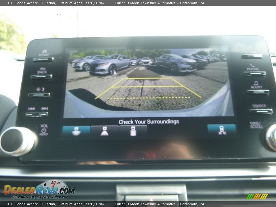 2018 Honda Accord EX Sedan Platinum White Pearl / Gray Photo #15