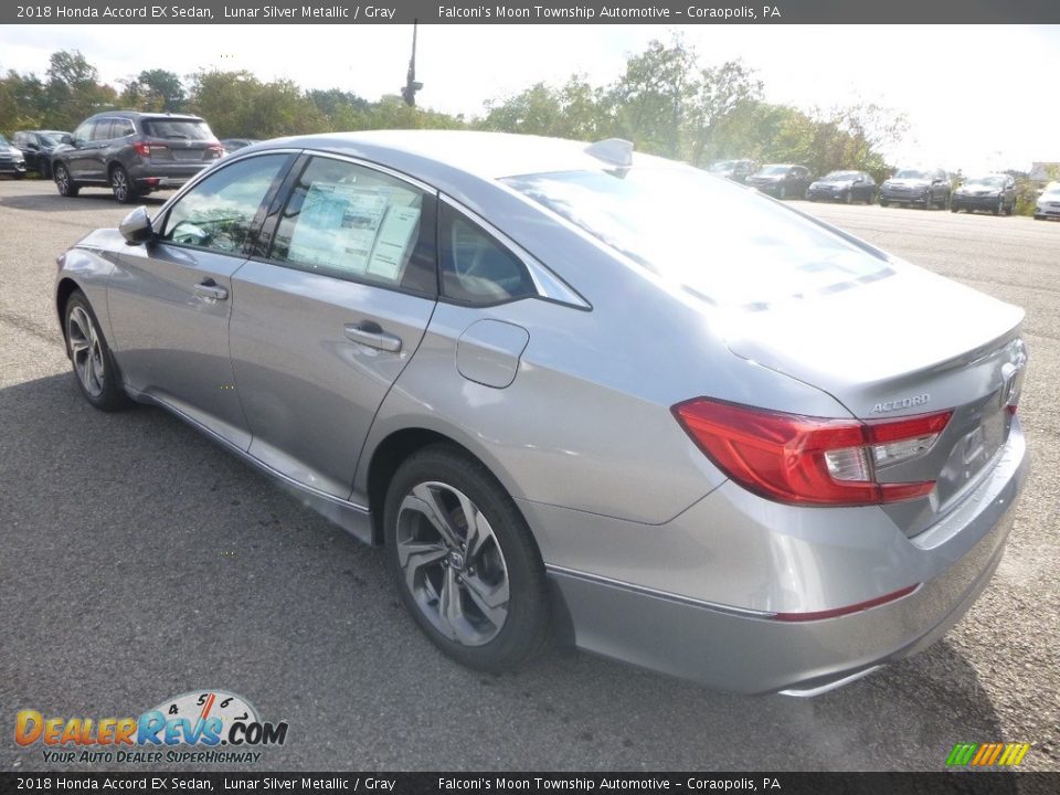 2018 Honda Accord EX Sedan Lunar Silver Metallic / Gray Photo #2