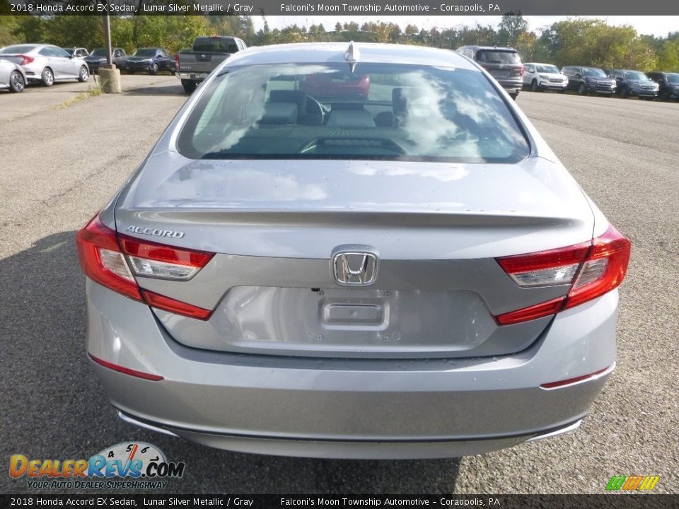 2018 Honda Accord EX Sedan Lunar Silver Metallic / Gray Photo #3