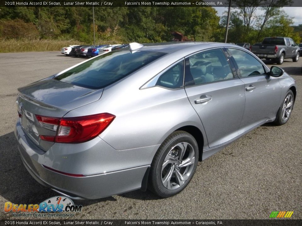 2018 Honda Accord EX Sedan Lunar Silver Metallic / Gray Photo #4