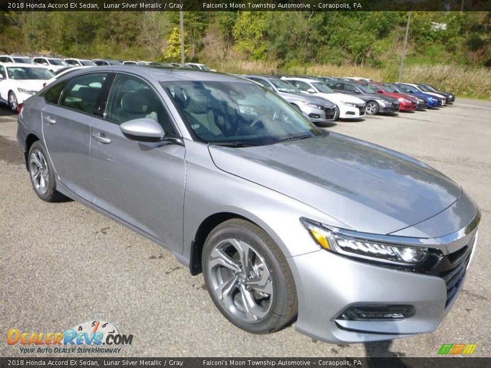 2018 Honda Accord EX Sedan Lunar Silver Metallic / Gray Photo #5