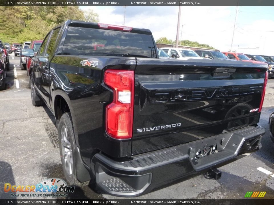 2019 Chevrolet Silverado 1500 RST Crew Cab 4WD Black / Jet Black Photo #3