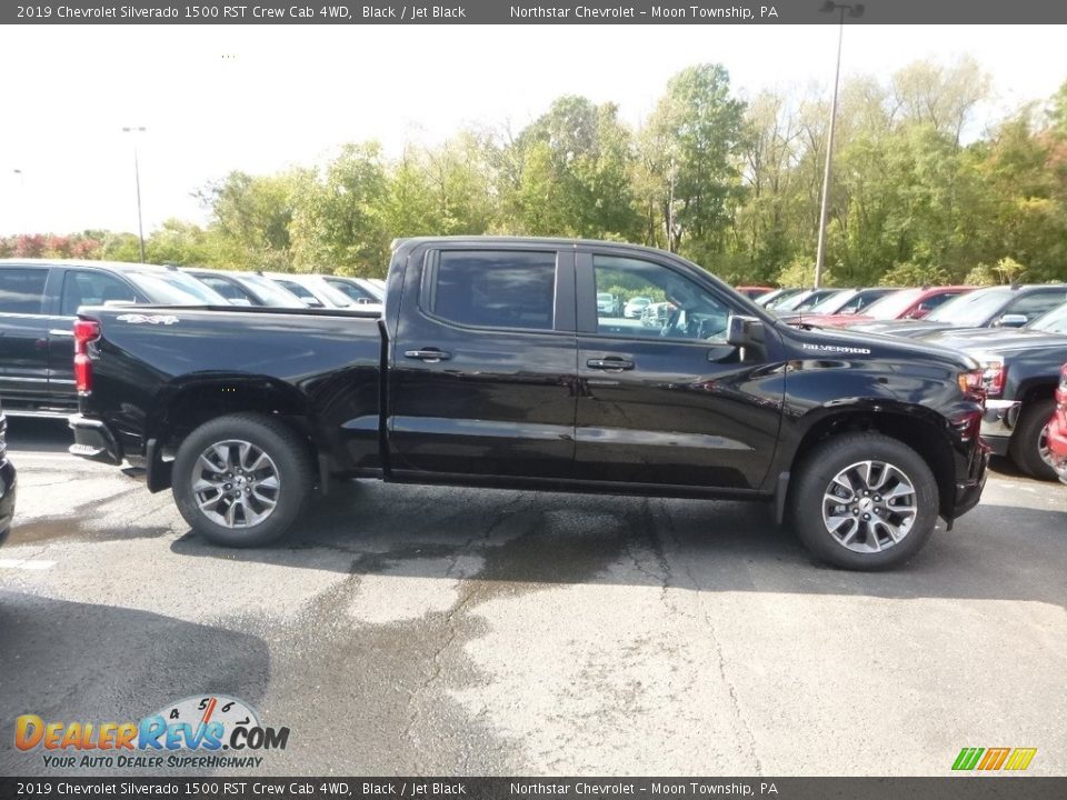 2019 Chevrolet Silverado 1500 RST Crew Cab 4WD Black / Jet Black Photo #6