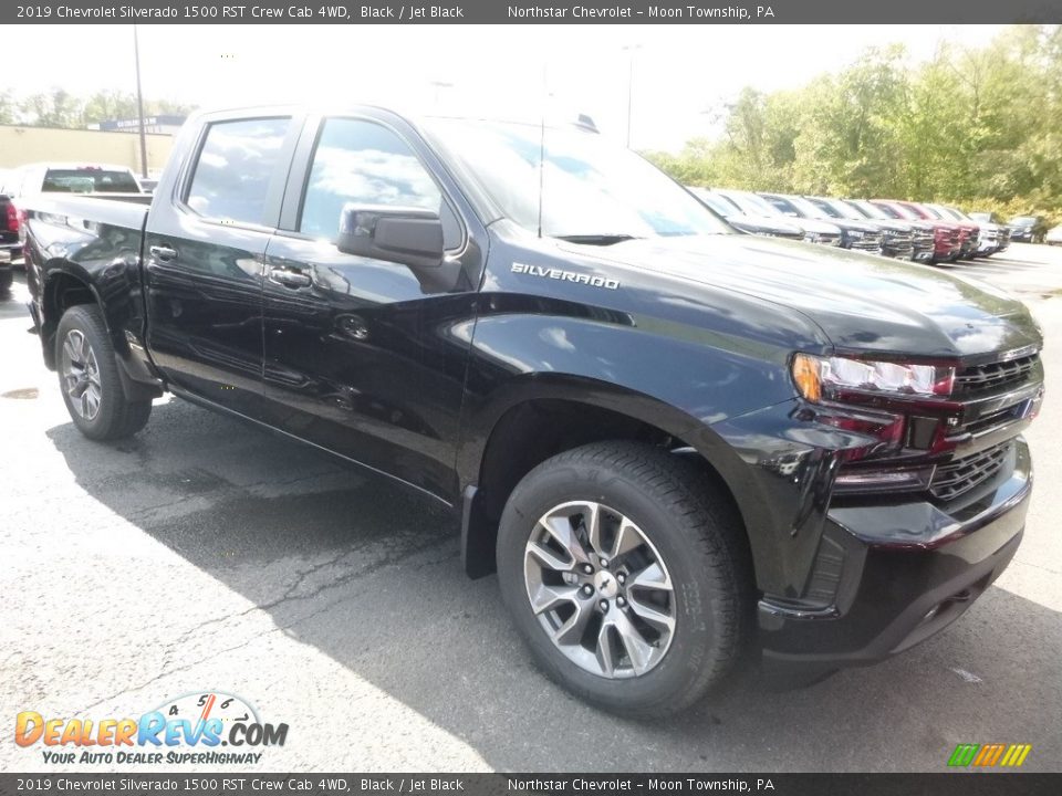 2019 Chevrolet Silverado 1500 RST Crew Cab 4WD Black / Jet Black Photo #7