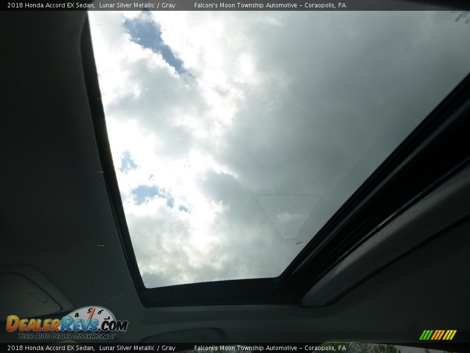 2018 Honda Accord EX Sedan Lunar Silver Metallic / Gray Photo #12
