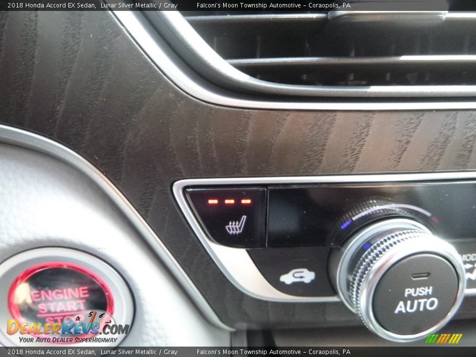 2018 Honda Accord EX Sedan Lunar Silver Metallic / Gray Photo #15