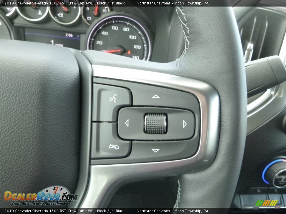 2019 Chevrolet Silverado 1500 RST Crew Cab 4WD Black / Jet Black Photo #19