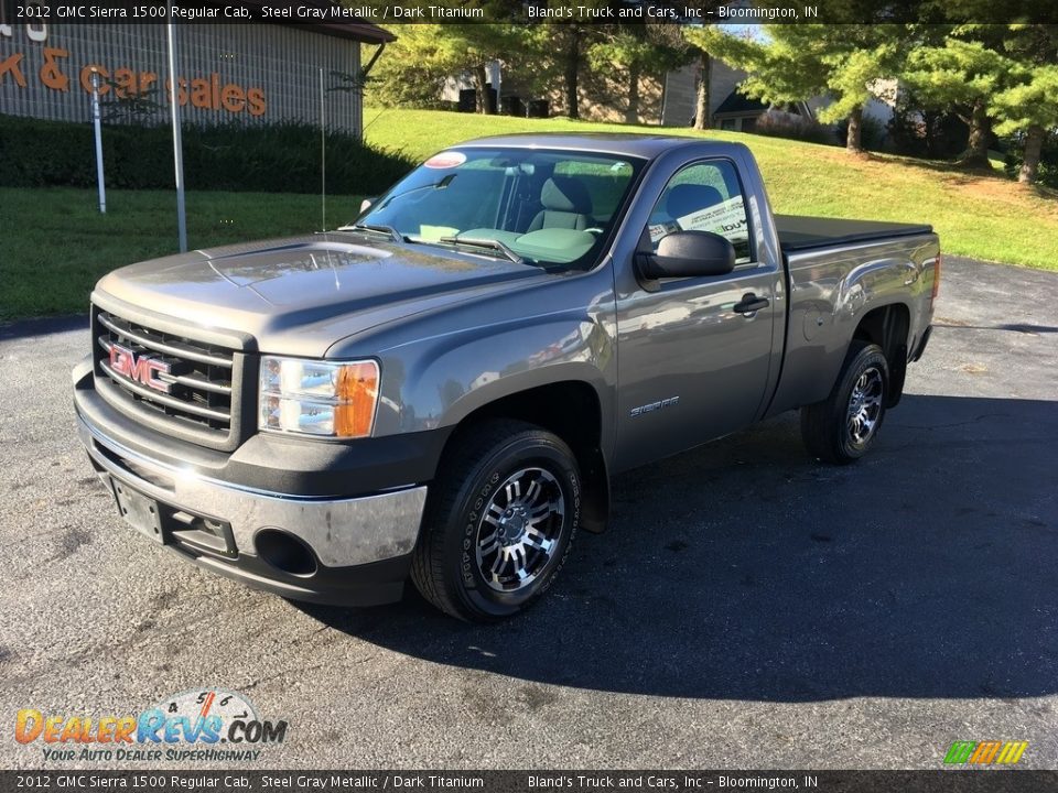 2012 GMC Sierra 1500 Regular Cab Steel Gray Metallic / Dark Titanium Photo #1