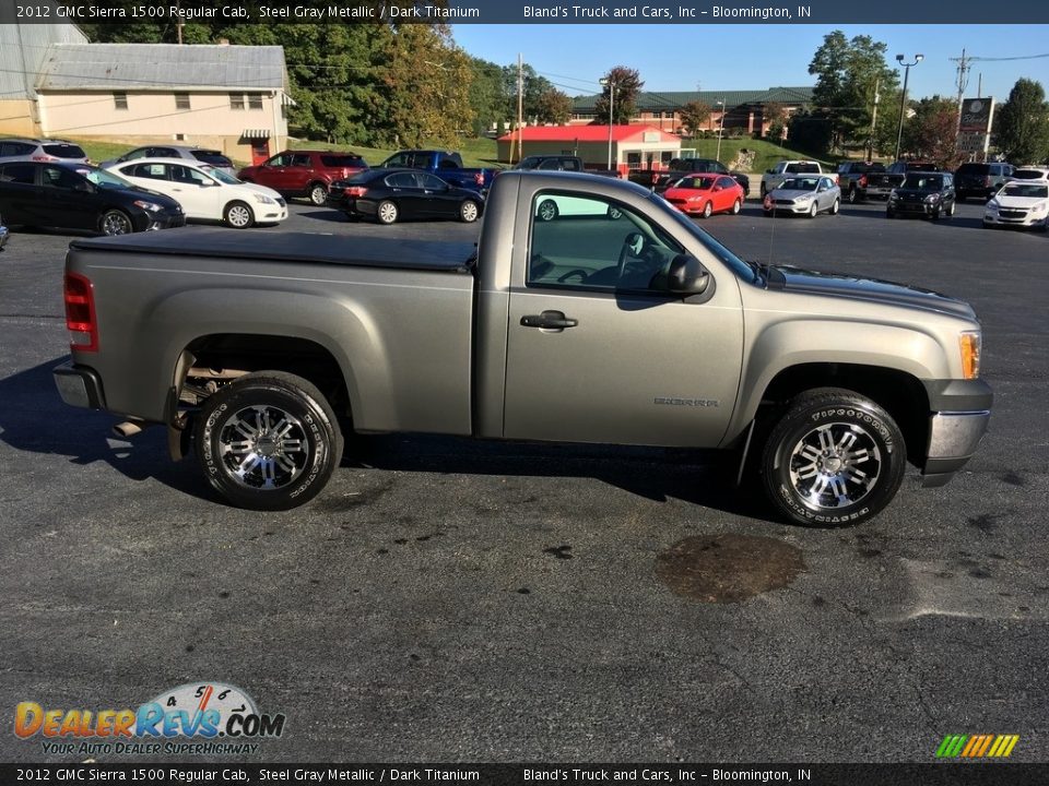 2012 GMC Sierra 1500 Regular Cab Steel Gray Metallic / Dark Titanium Photo #4