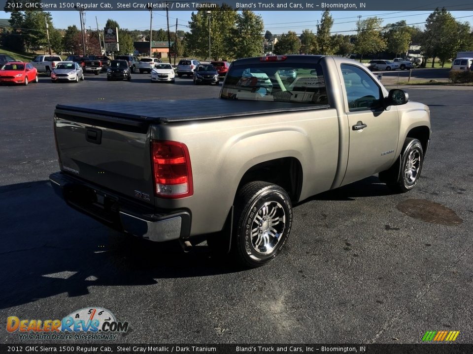 2012 GMC Sierra 1500 Regular Cab Steel Gray Metallic / Dark Titanium Photo #5