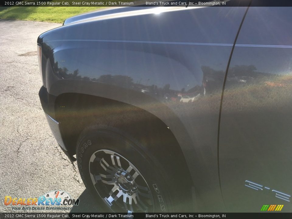 2012 GMC Sierra 1500 Regular Cab Steel Gray Metallic / Dark Titanium Photo #19