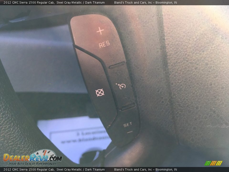 2012 GMC Sierra 1500 Regular Cab Steel Gray Metallic / Dark Titanium Photo #26