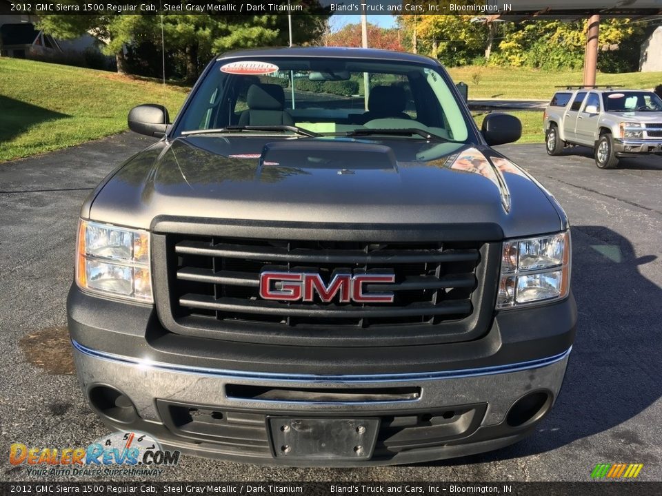 2012 GMC Sierra 1500 Regular Cab Steel Gray Metallic / Dark Titanium Photo #28