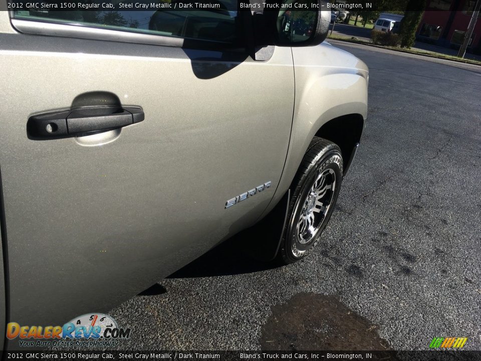 2012 GMC Sierra 1500 Regular Cab Steel Gray Metallic / Dark Titanium Photo #31