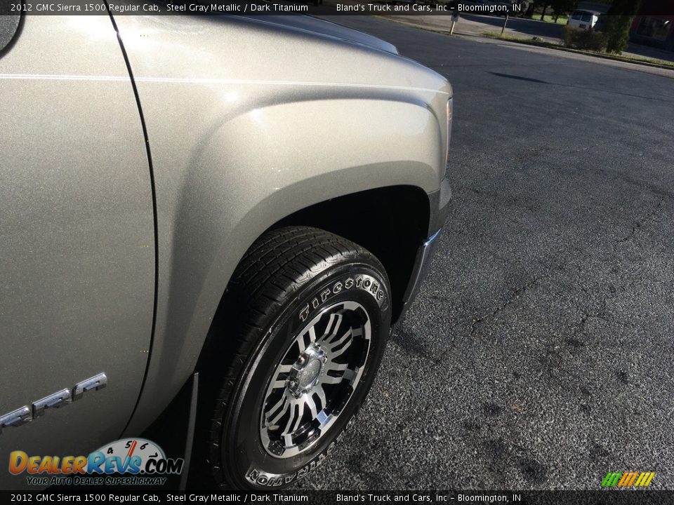2012 GMC Sierra 1500 Regular Cab Steel Gray Metallic / Dark Titanium Photo #32