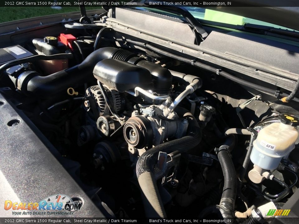 2012 GMC Sierra 1500 Regular Cab Steel Gray Metallic / Dark Titanium Photo #35