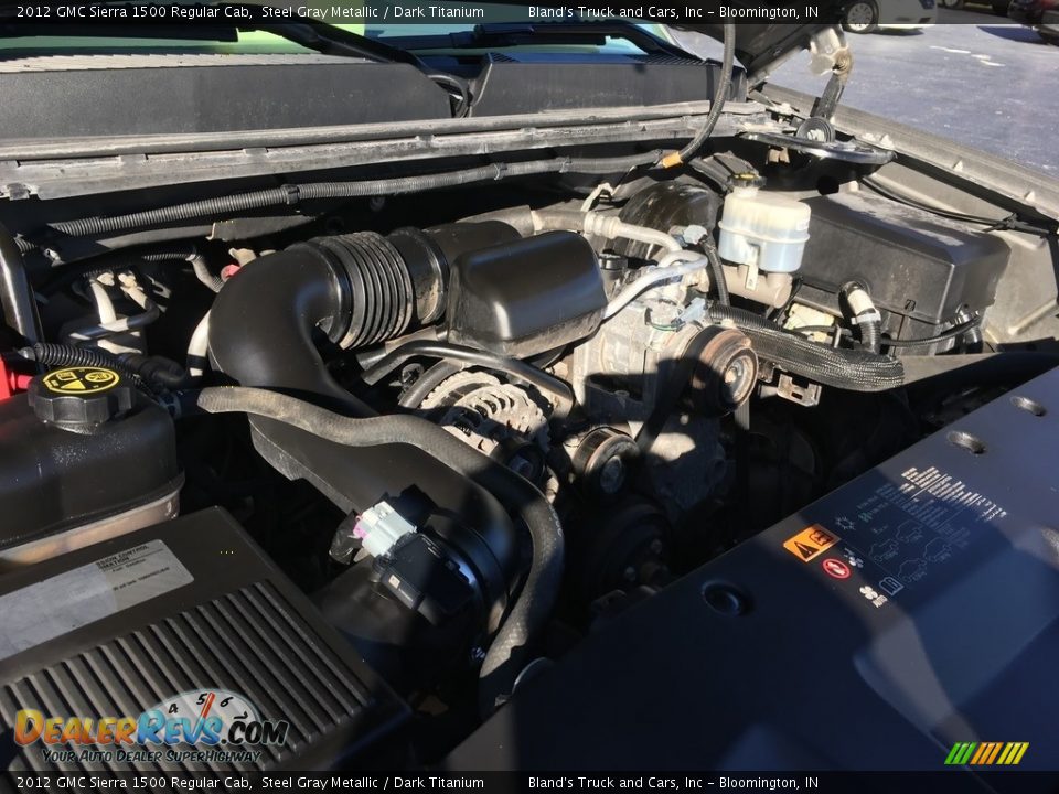 2012 GMC Sierra 1500 Regular Cab Steel Gray Metallic / Dark Titanium Photo #36