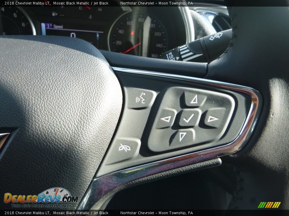 2018 Chevrolet Malibu LT Mosaic Black Metallic / Jet Black Photo #19