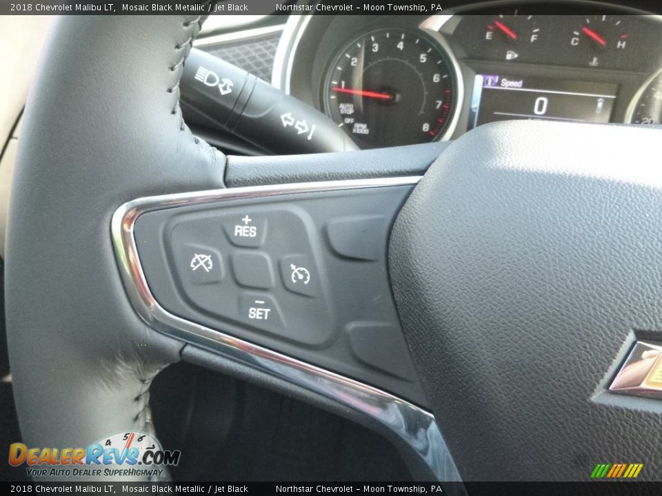 2018 Chevrolet Malibu LT Mosaic Black Metallic / Jet Black Photo #20
