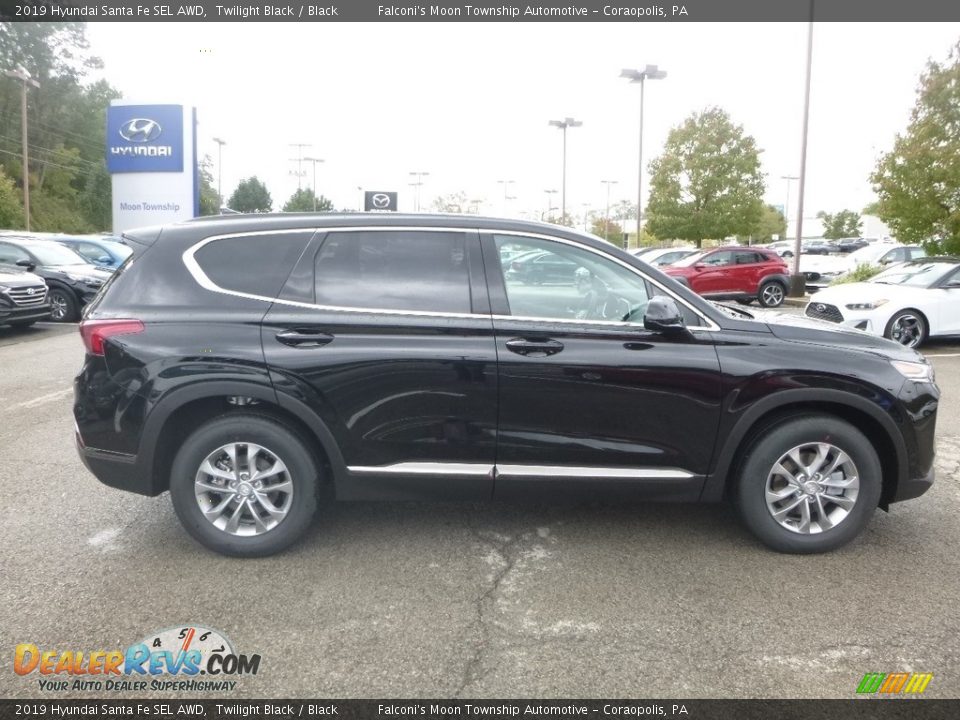 2019 Hyundai Santa Fe SEL AWD Twilight Black / Black Photo #1