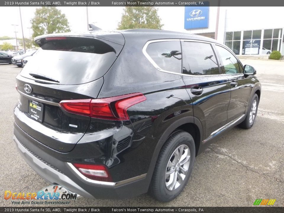 2019 Hyundai Santa Fe SEL AWD Twilight Black / Black Photo #2