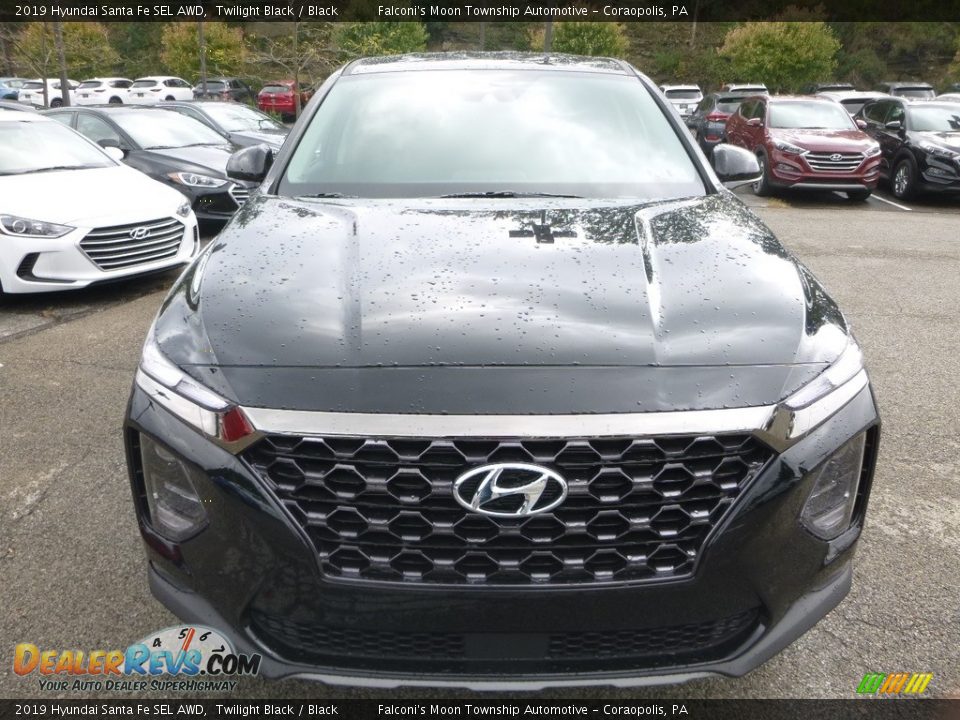 2019 Hyundai Santa Fe SEL AWD Twilight Black / Black Photo #4