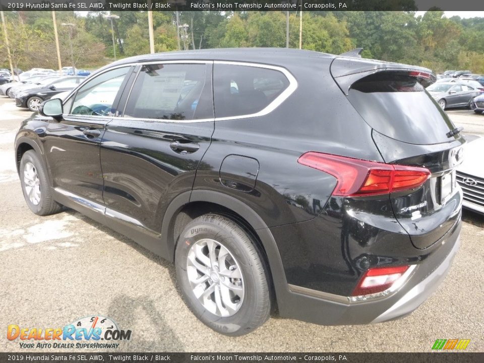 2019 Hyundai Santa Fe SEL AWD Twilight Black / Black Photo #6