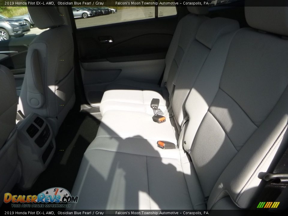 2019 Honda Pilot EX-L AWD Obsidian Blue Pearl / Gray Photo #9