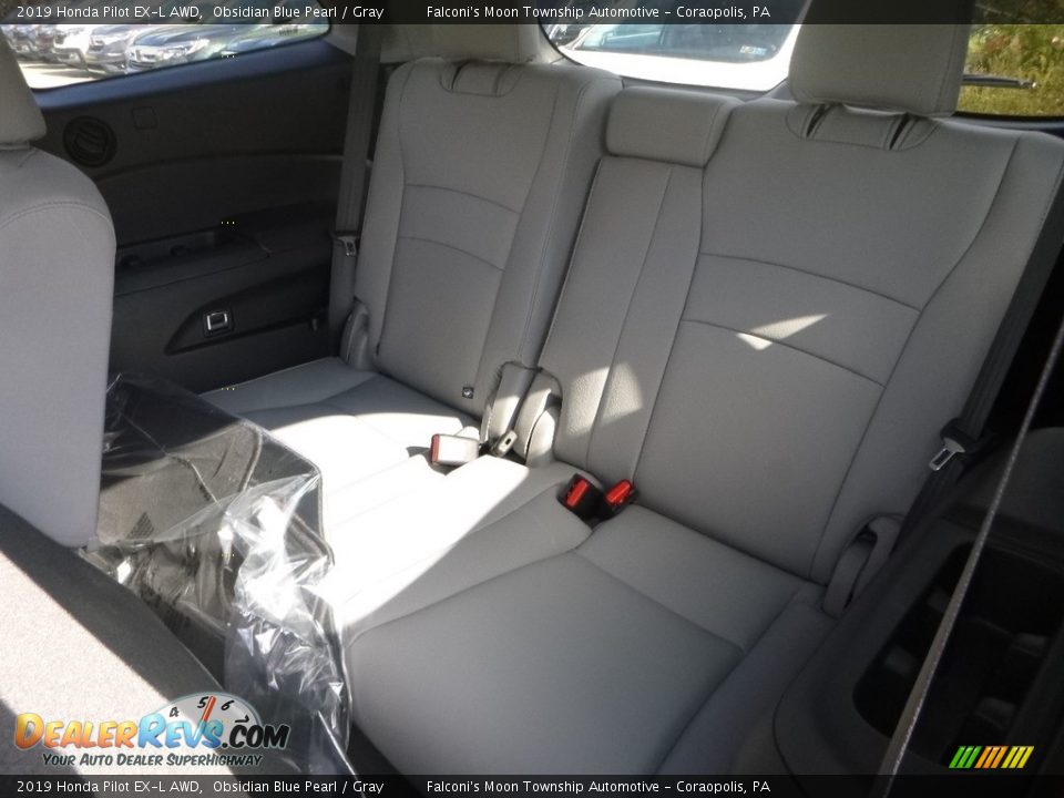2019 Honda Pilot EX-L AWD Obsidian Blue Pearl / Gray Photo #10