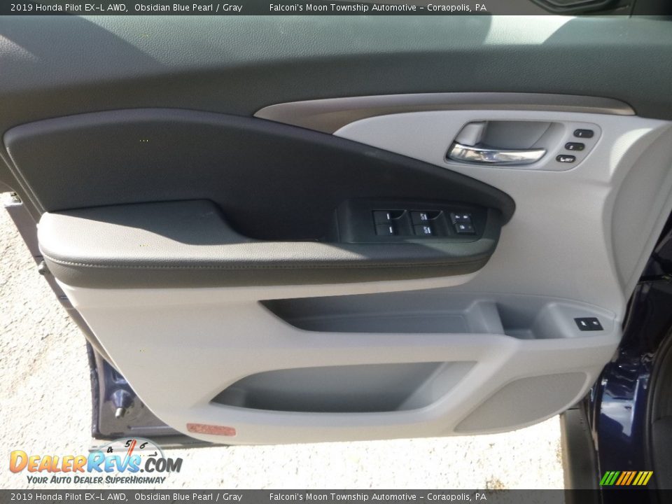 2019 Honda Pilot EX-L AWD Obsidian Blue Pearl / Gray Photo #11