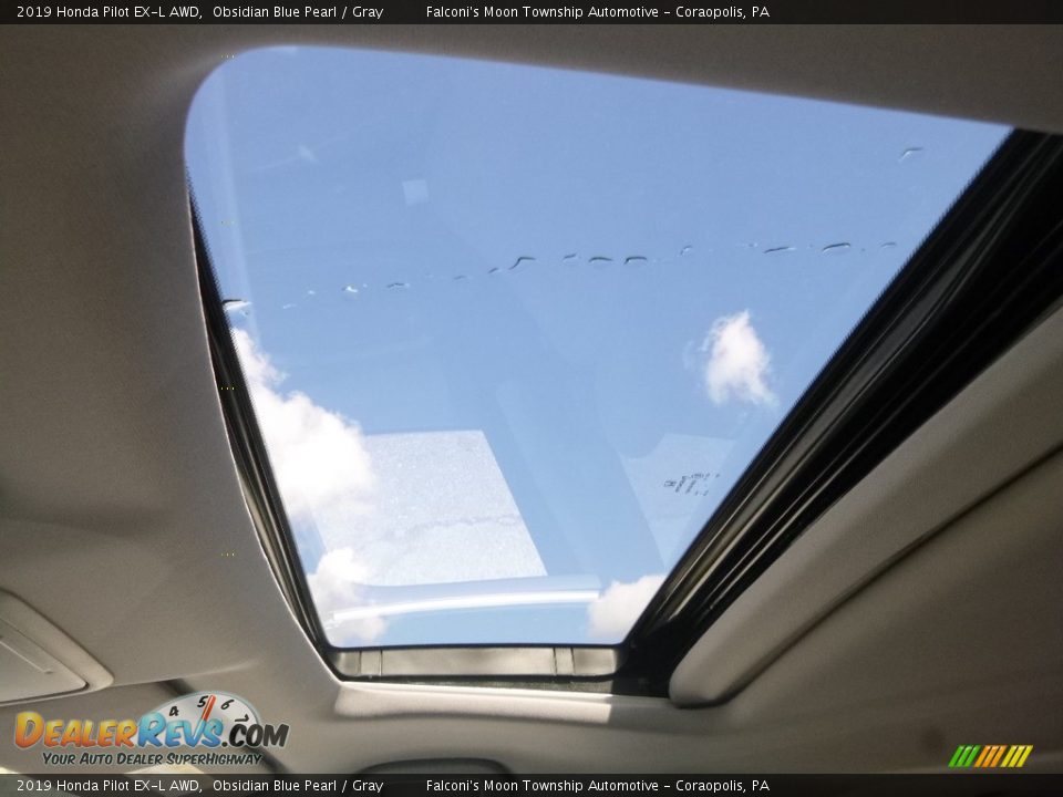 2019 Honda Pilot EX-L AWD Obsidian Blue Pearl / Gray Photo #13