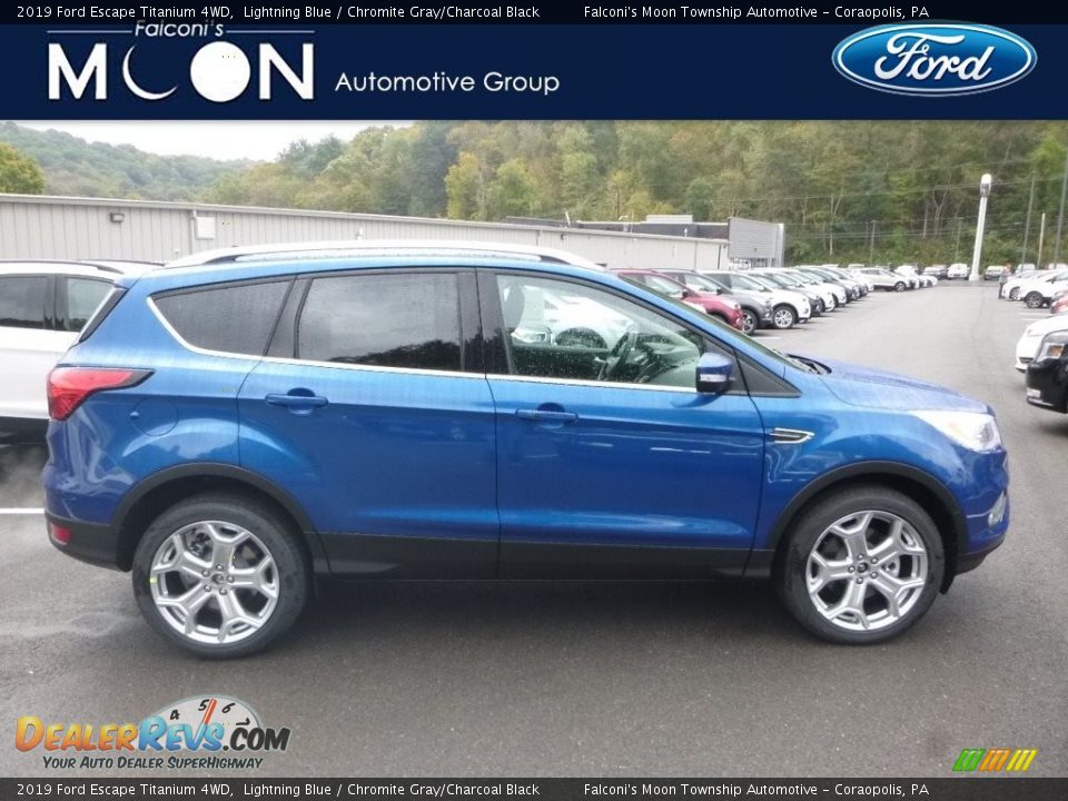 2019 Ford Escape Titanium 4WD Lightning Blue / Chromite Gray/Charcoal Black Photo #1