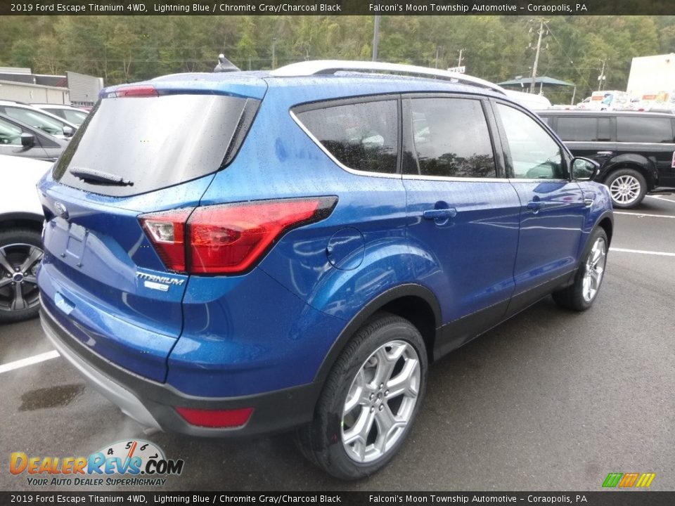 2019 Ford Escape Titanium 4WD Lightning Blue / Chromite Gray/Charcoal Black Photo #2