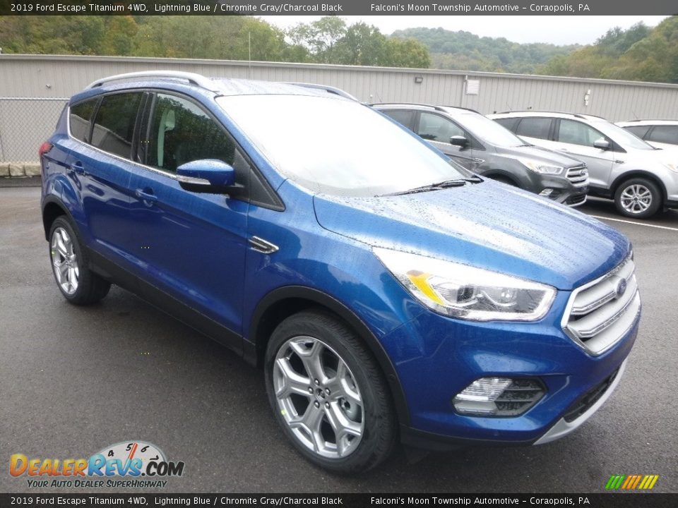 Lightning Blue 2019 Ford Escape Titanium 4WD Photo #3
