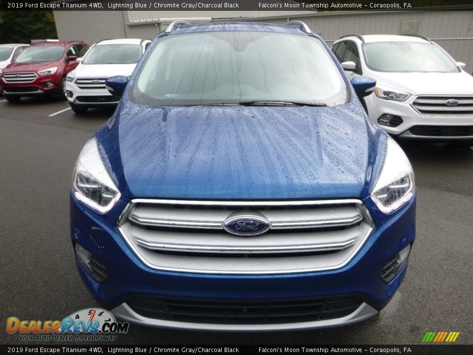 2019 Ford Escape Titanium 4WD Lightning Blue / Chromite Gray/Charcoal Black Photo #4
