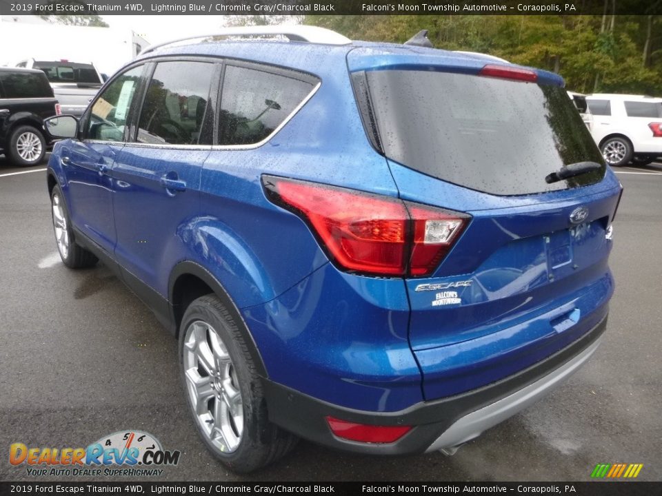 2019 Ford Escape Titanium 4WD Lightning Blue / Chromite Gray/Charcoal Black Photo #6