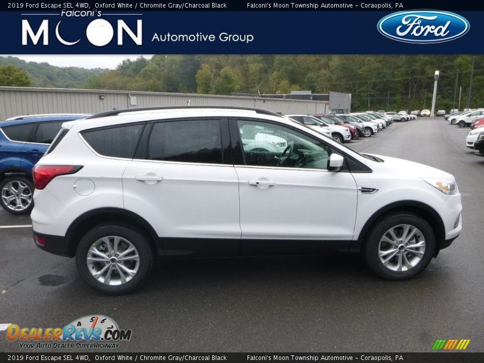 2019 Ford Escape SEL 4WD Oxford White / Chromite Gray/Charcoal Black Photo #1