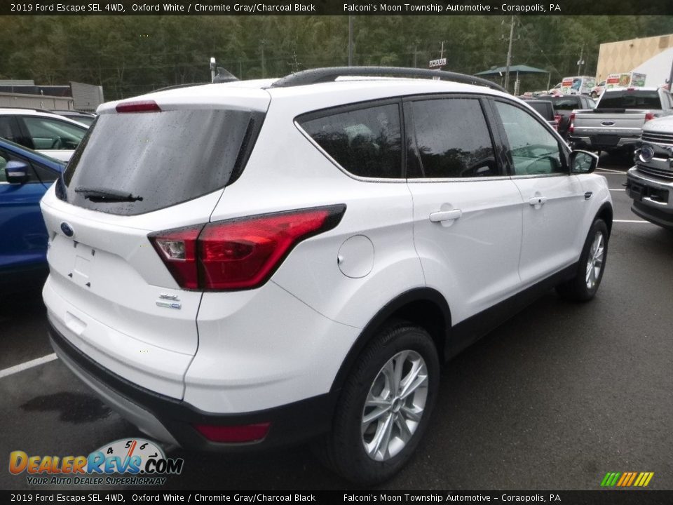 2019 Ford Escape SEL 4WD Oxford White / Chromite Gray/Charcoal Black Photo #2