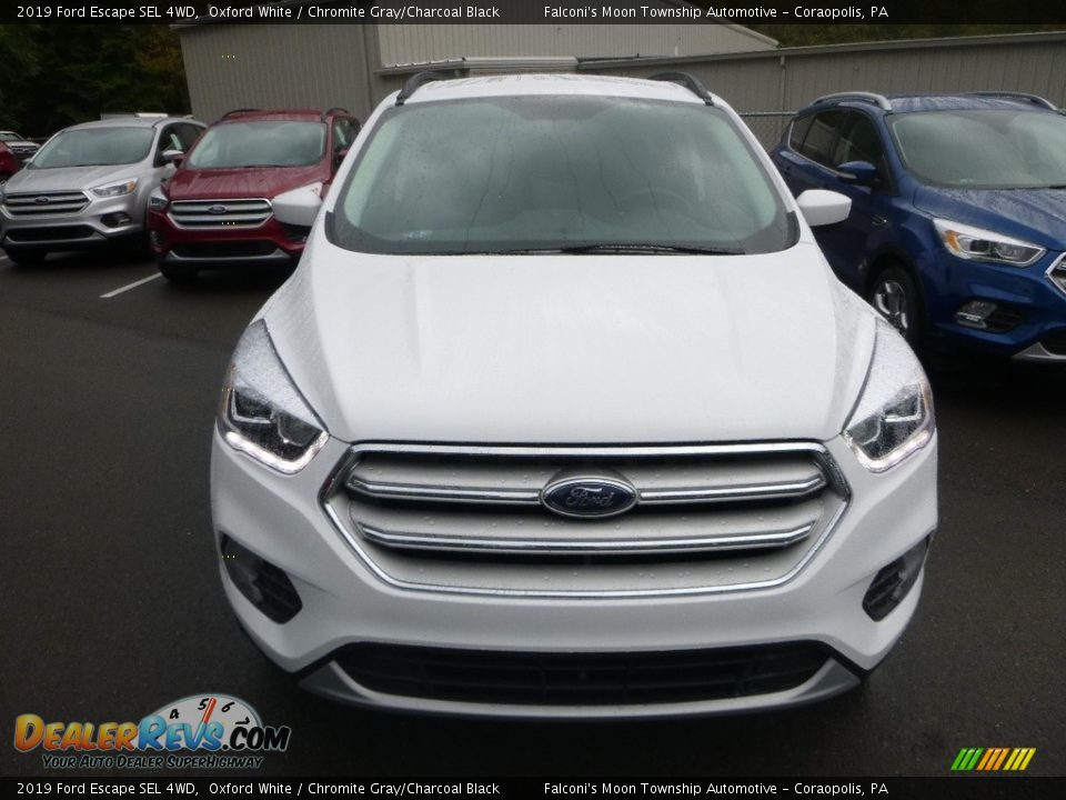 2019 Ford Escape SEL 4WD Oxford White / Chromite Gray/Charcoal Black Photo #4