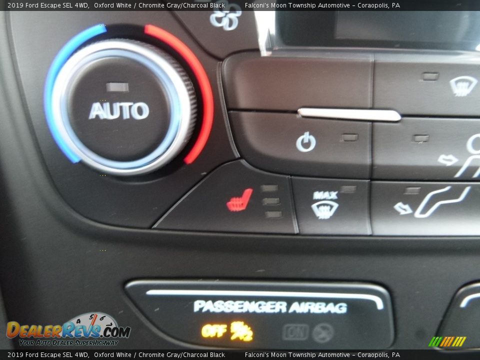 2019 Ford Escape SEL 4WD Oxford White / Chromite Gray/Charcoal Black Photo #14