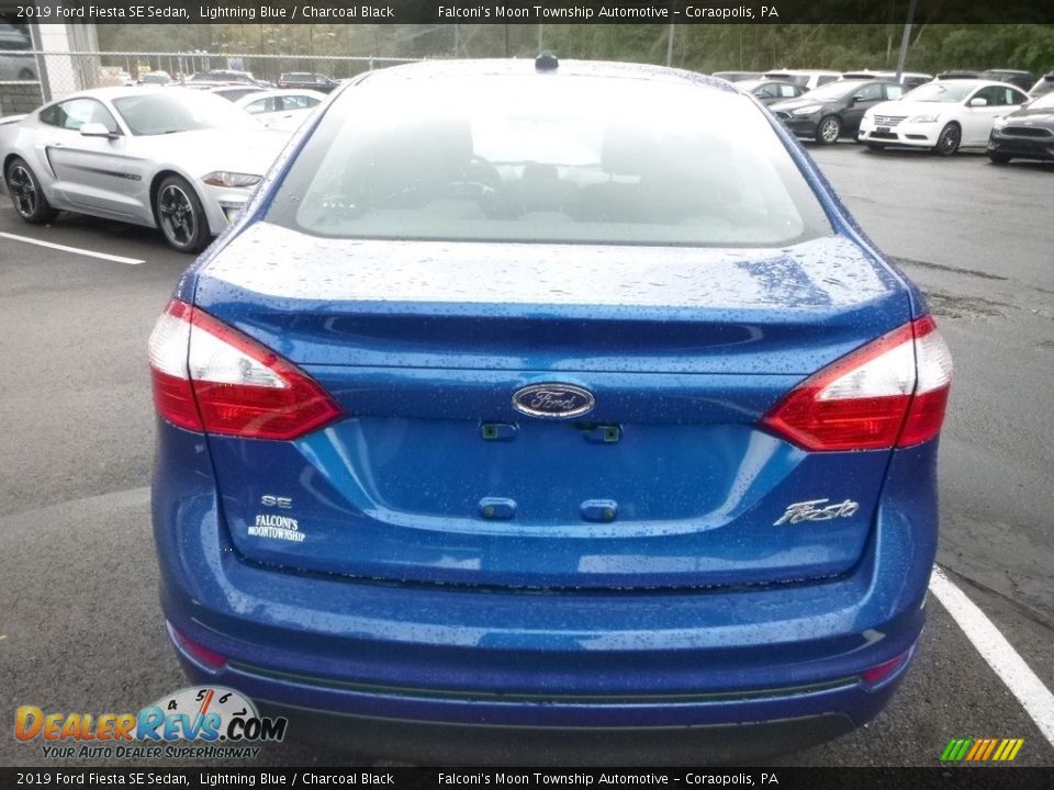 2019 Ford Fiesta SE Sedan Lightning Blue / Charcoal Black Photo #7