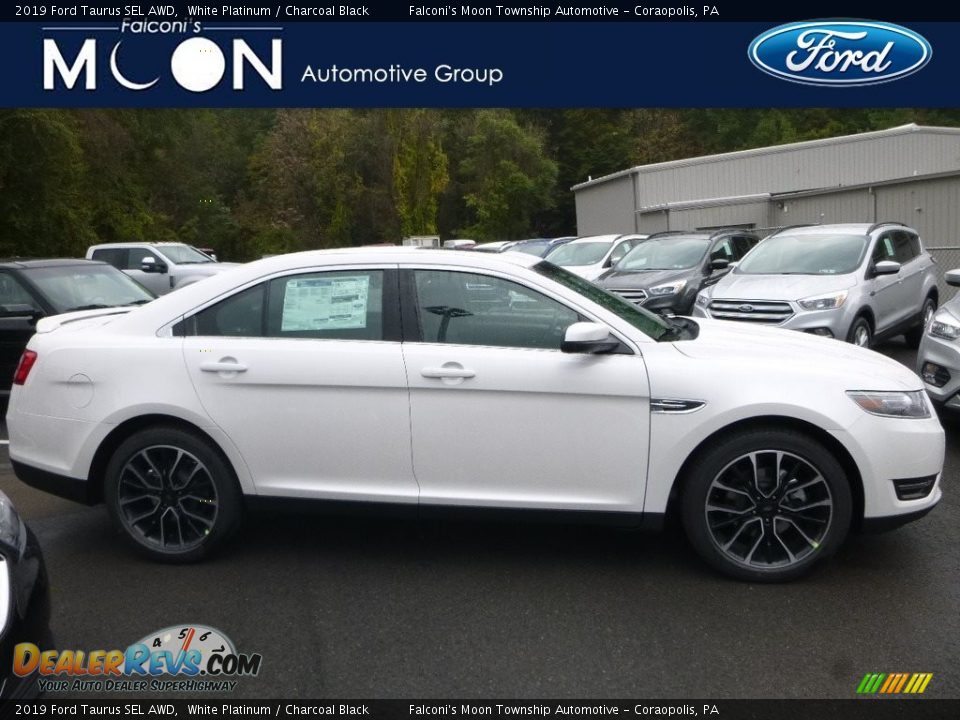 2019 Ford Taurus SEL AWD White Platinum / Charcoal Black Photo #1